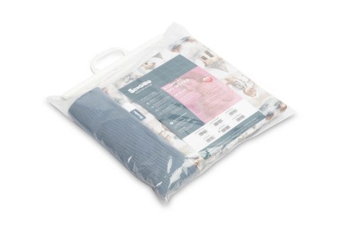 KOMPLET MUŚLINOWY DO WÓZKA - SMOKI JEANS