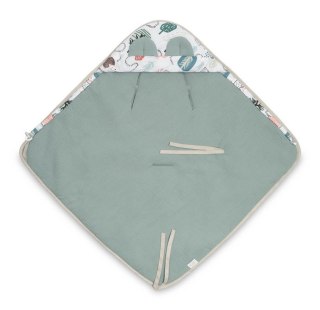 OTULACZ MUŚLINOWY DO FOTELIKA - JEŻE SZMARAGDOWY