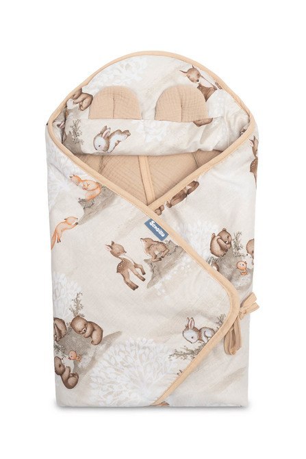 OTULACZ MUŚLINOWY DO FOTELIKA - ZAGAJNIK BRĄZOWY