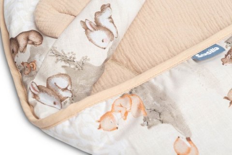 OTULACZ MUŚLINOWY DO FOTELIKA - ZAGAJNIK BRĄZOWY