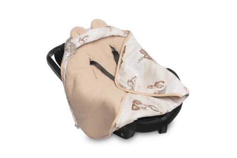 OTULACZ MUŚLINOWY DO FOTELIKA - ZAGAJNIK BRĄZOWY