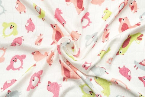 PIELUCHA BAMBUS PTAKI RÓŻOWE 75x75