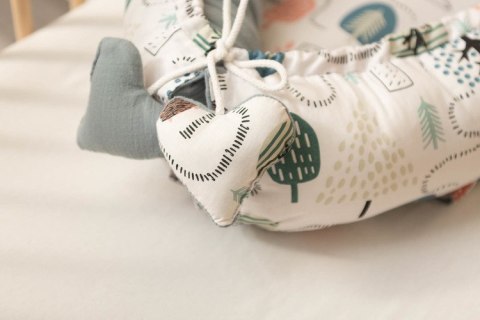 KOKON MUŚLIN JEŻE SZMARAGDOWY 80x45