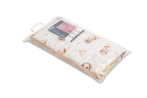 OCHRANIACZ DO ŁÓŻECZKA MUŚLIN KRÓLICZKI BEŻOWE