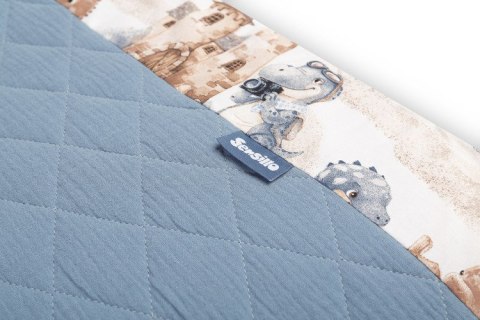 OCHRANIACZ DO ŁÓŻECZKA MUŚLIN SMOKI JEANS