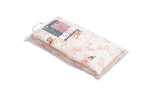 OCHRANIACZ DO ŁÓŻECZKA MUŚLIN WRÓŻKI RÓŻOWY