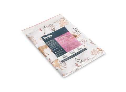 POŚCIEL 2-EL. WILK i PRZYJACIELE BEŻOWY 100X135 