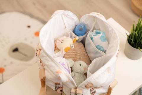 TORBA DO WÓZKA EKOSKÓRA KRÓLICZKI BEŻOWE