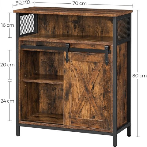 Komoda dąb rustyklany 70 cm loft