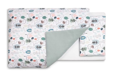 POŚCIEL 2-EL. JEŻE SZMARAGDOWY 100X135 CM