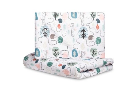 POŚCIEL 2-EL. JEŻE SZMARAGDOWY 100X135 CM